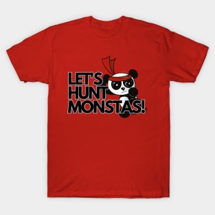 Let's Hunt Monsters - Wushu (Karate) Panda T-Shirt